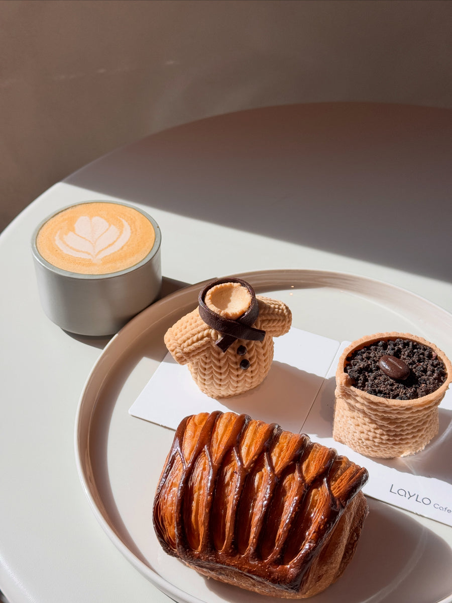 Artisan pastry on linen — warm morning light